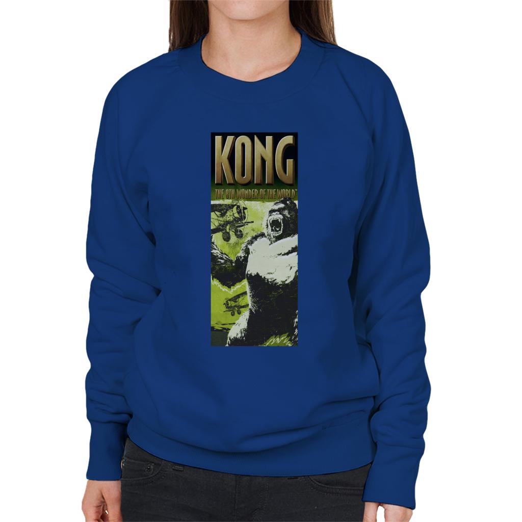 King Kong Being Swarmed By Biplanes The 8th Wonder Of The World Women's Sweatshirt-ALL + EVERY