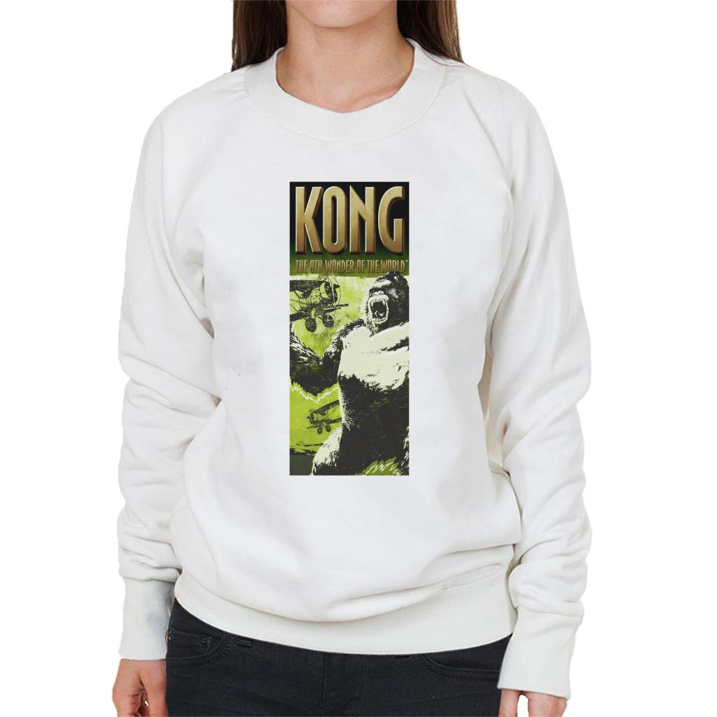 King Kong Being Swarmed By Biplanes The 8th Wonder Of The World Women's Sweatshirt-ALL + EVERY