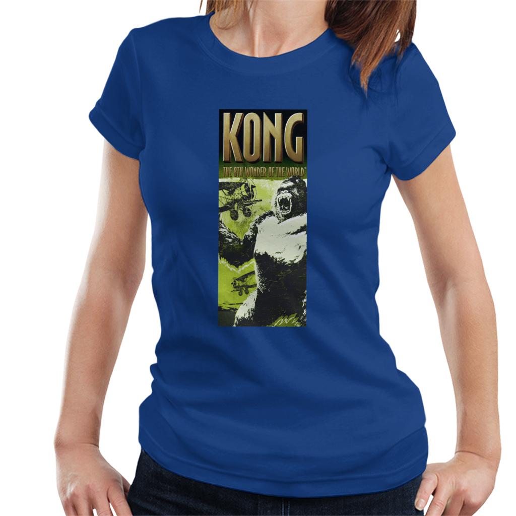 King Kong Being Swarmed By Biplanes The 8th Wonder Of The World Women's T-Shirt-ALL + EVERY