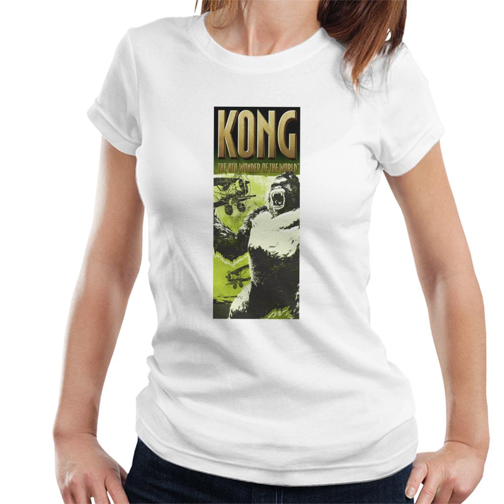 King Kong Being Swarmed By Biplanes The 8th Wonder Of The World Women's T-Shirt-ALL + EVERY