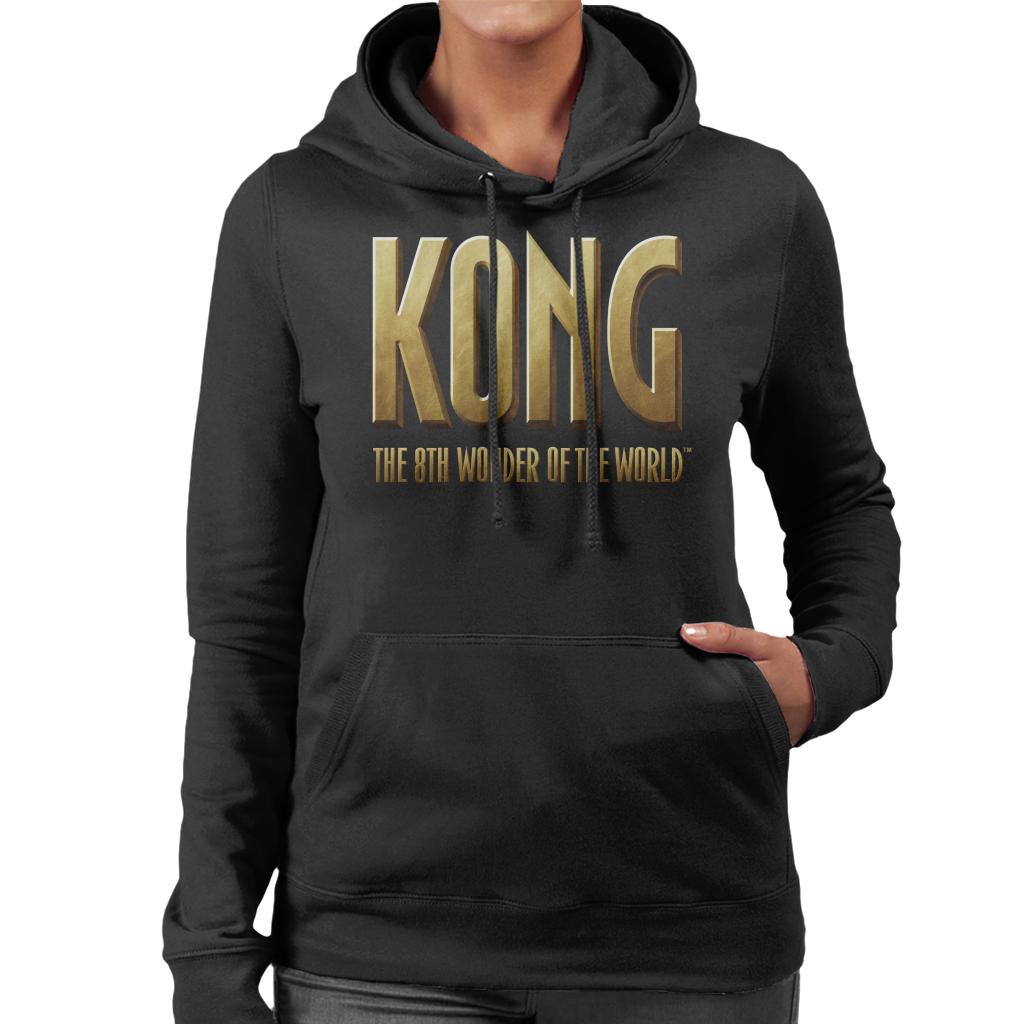 King Kong The 8th Wonder Of The World Logo Women's Hooded Sweatshirt-ALL + EVERY