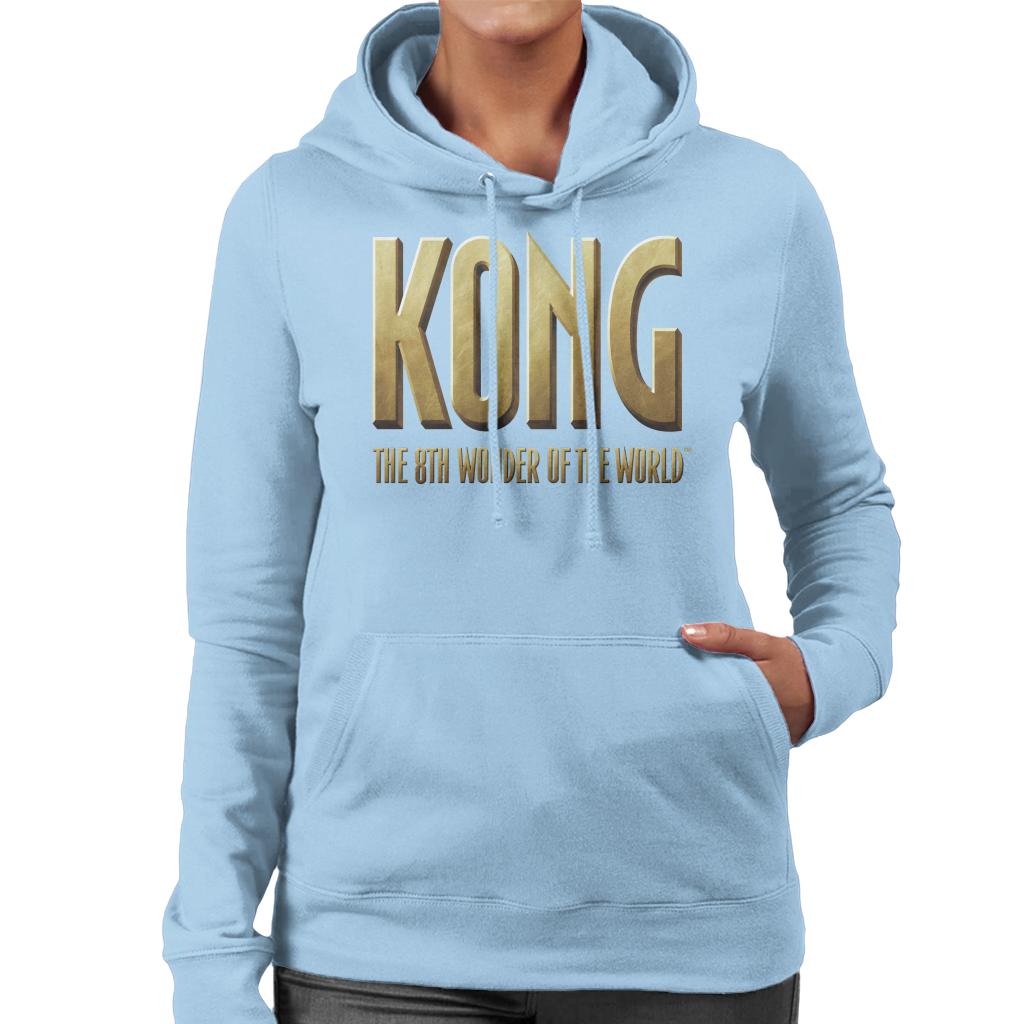 King Kong The 8th Wonder Of The World Logo Women's Hooded Sweatshirt-ALL + EVERY