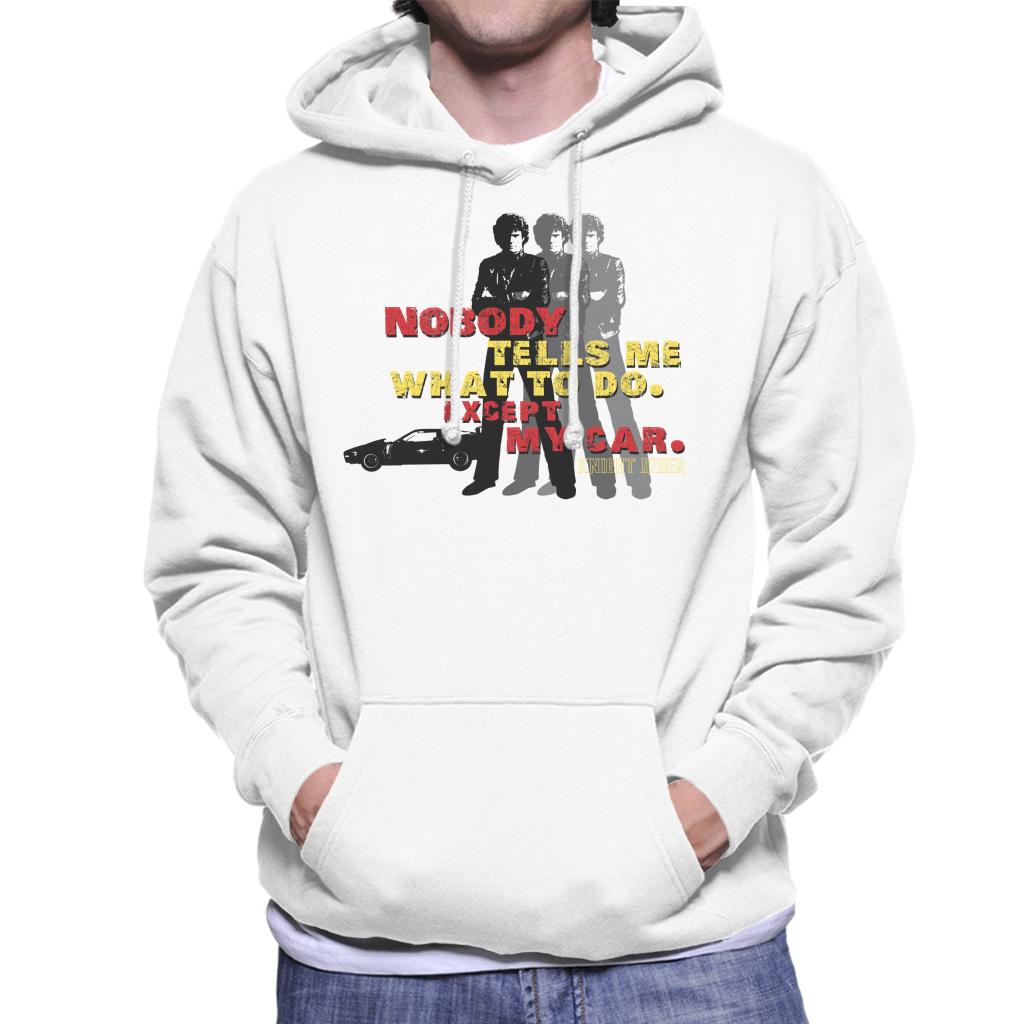 Knight Rider Nobody Tells Me What To Do Except My Car Men's Hooded Sweatshirt-ALL + EVERY