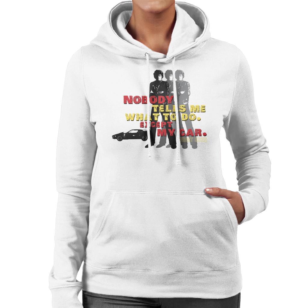 Knight Rider Nobody Tells Me What To Do Except My Car Women's Hooded Sweatshirt-ALL + EVERY