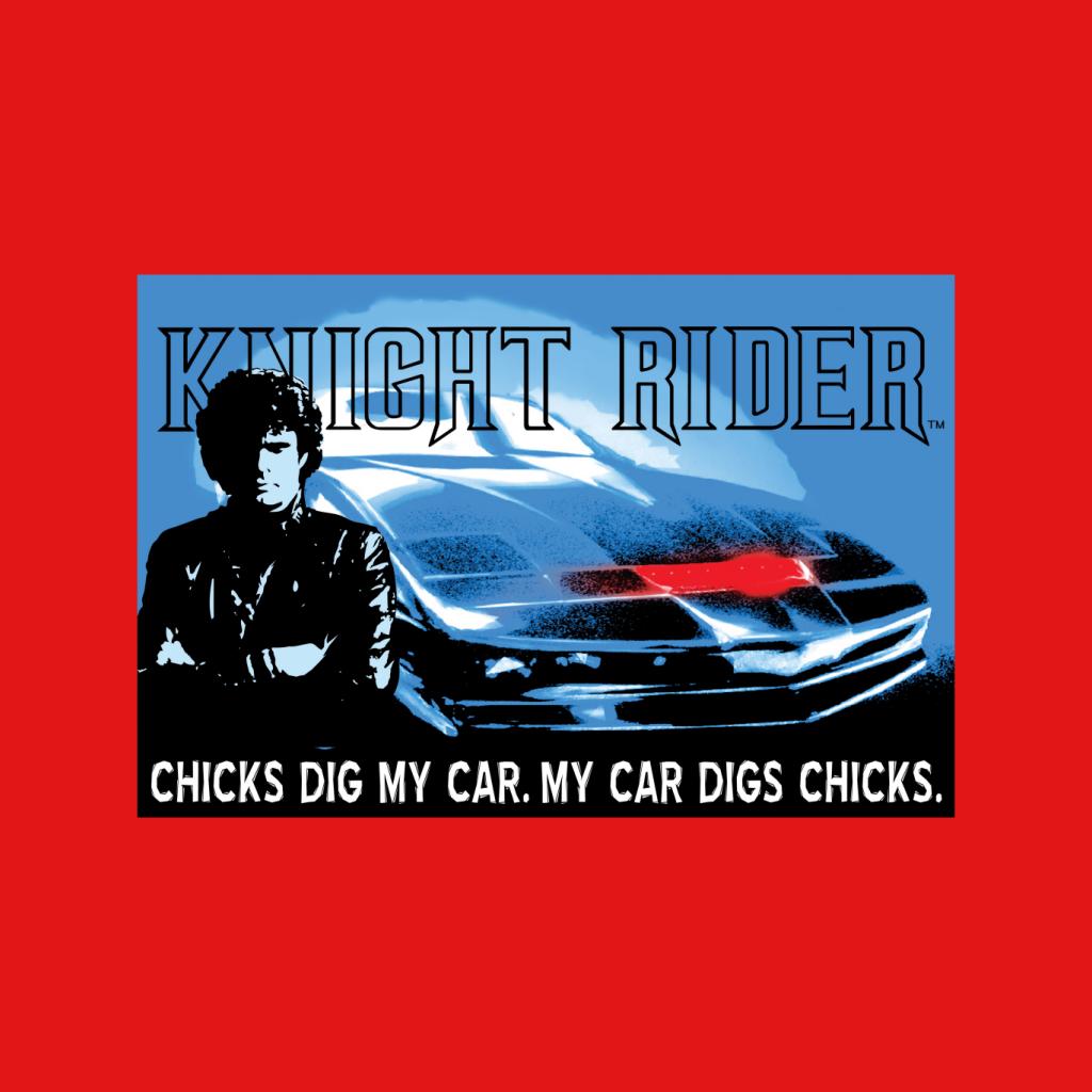 Knight Rider Chicks Dig My Car Men's T-Shirt-ALL + EVERY