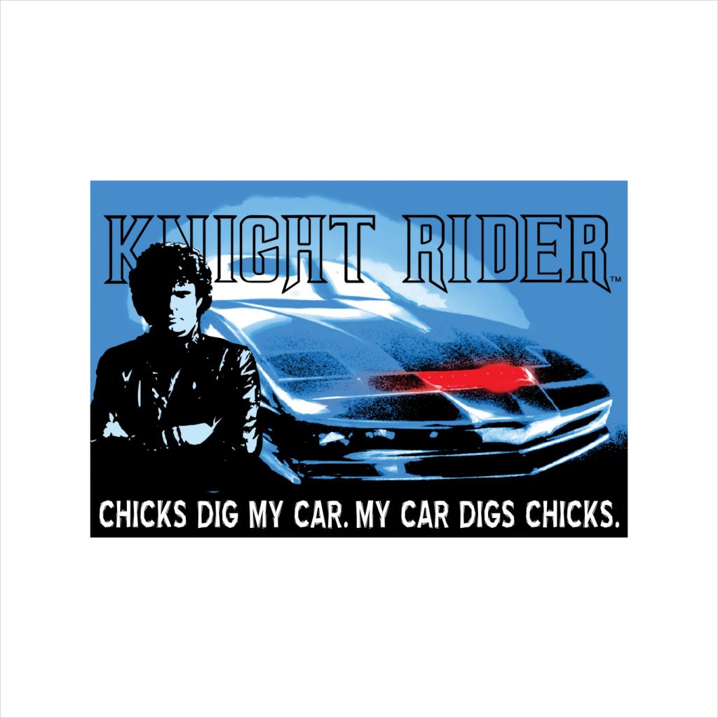 Knight Rider Chicks Dig My Car Men's T-Shirt-ALL + EVERY