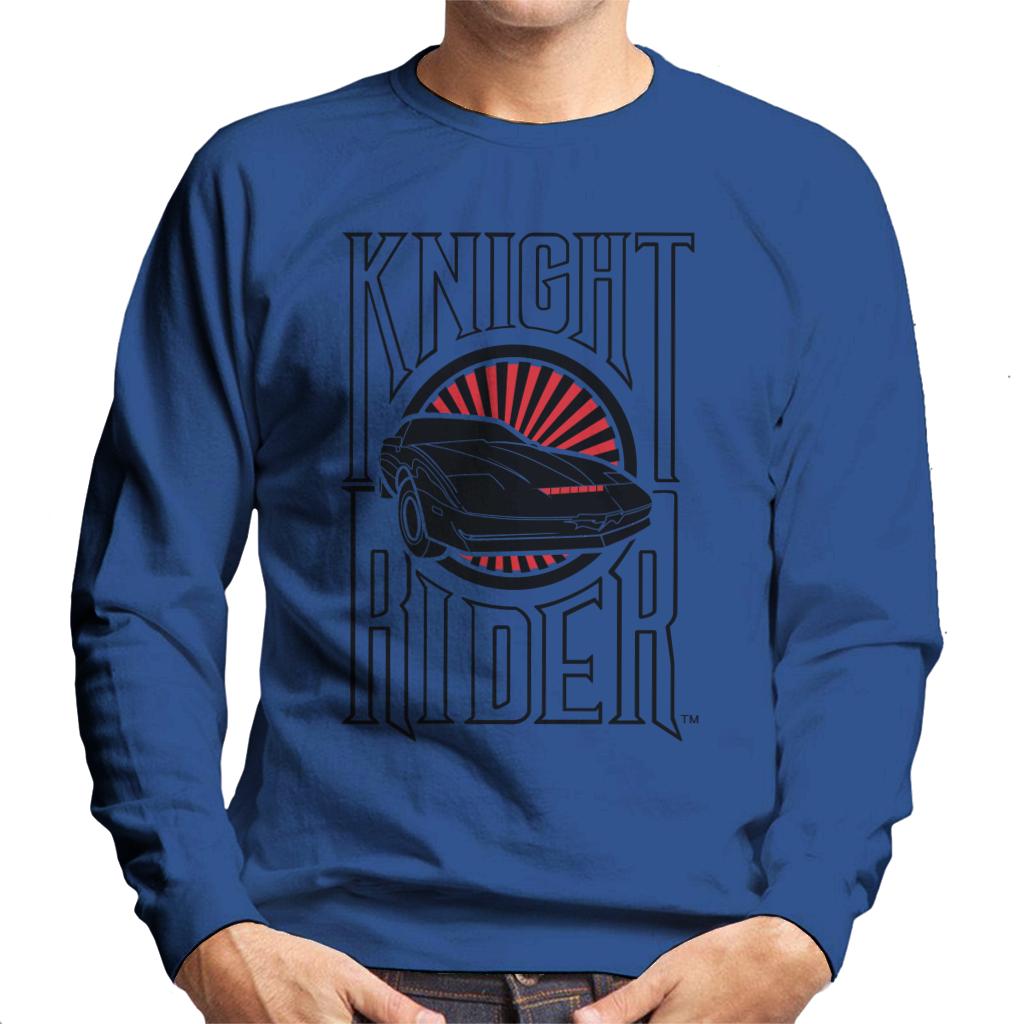 Knight Rider Text And Logo Men's Sweatshirt-ALL + EVERY