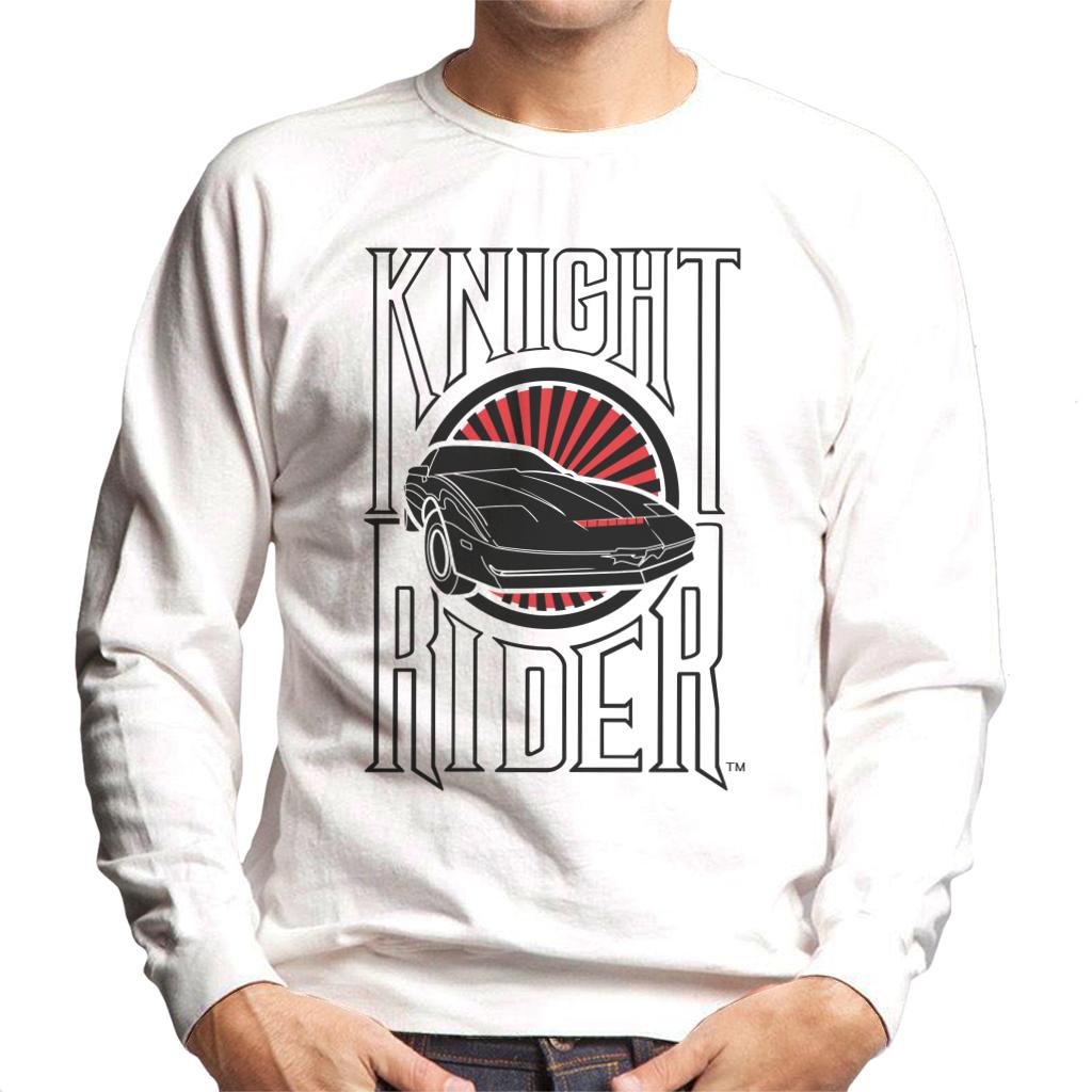 Knight Rider Text And Logo Men's Sweatshirt-ALL + EVERY