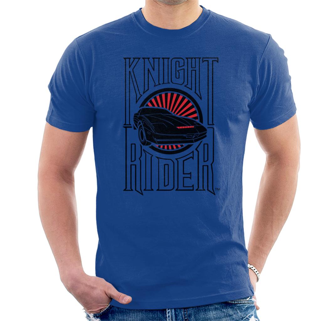 Knight Rider Text And Logo Men's T-Shirt-ALL + EVERY