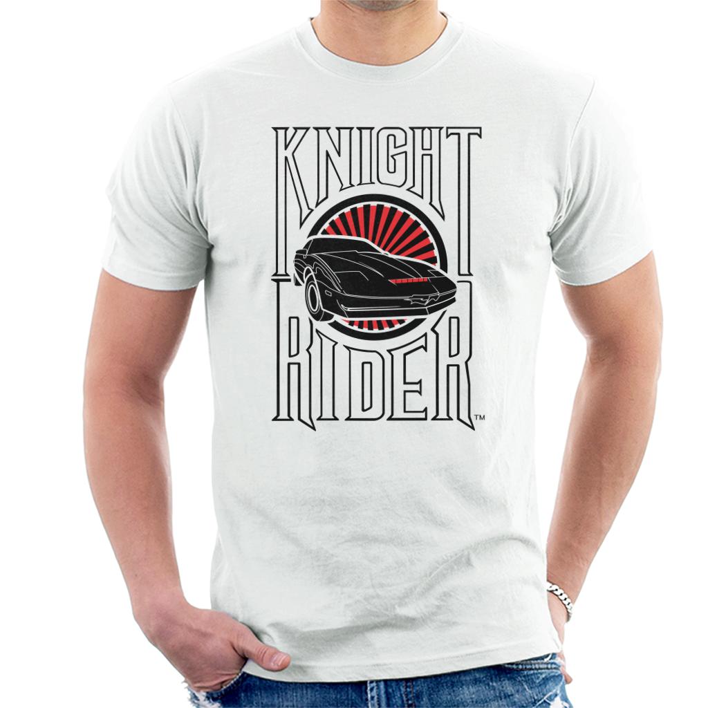 Knight Rider Text And Logo Men's T-Shirt-ALL + EVERY