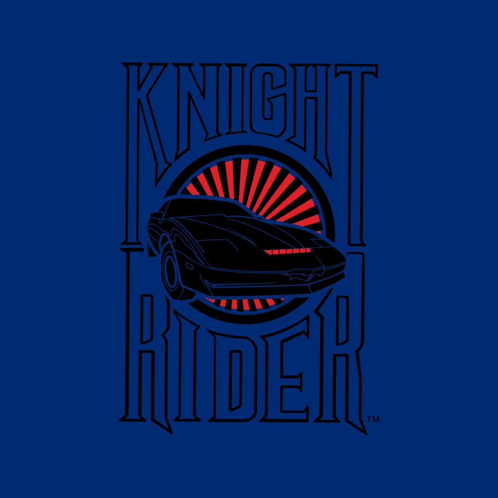 Knight Rider Text And Logo Men's T-Shirt-ALL + EVERY