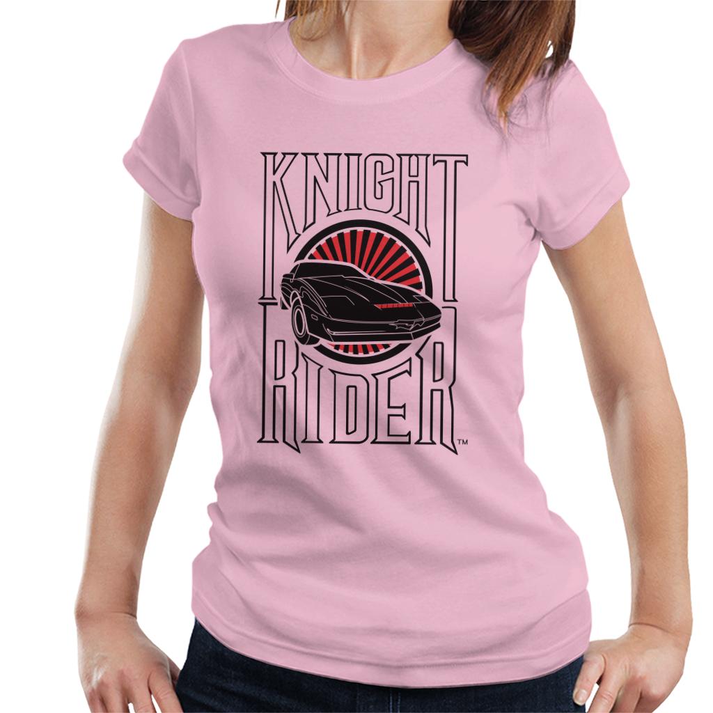 Knight Rider Text And Logo Women's T-Shirt-ALL + EVERY