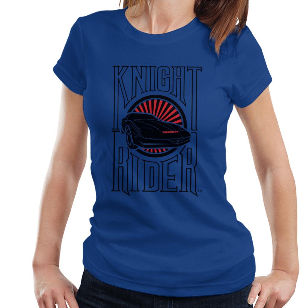 Knight Rider Text And Logo Women's T-Shirt-ALL + EVERY