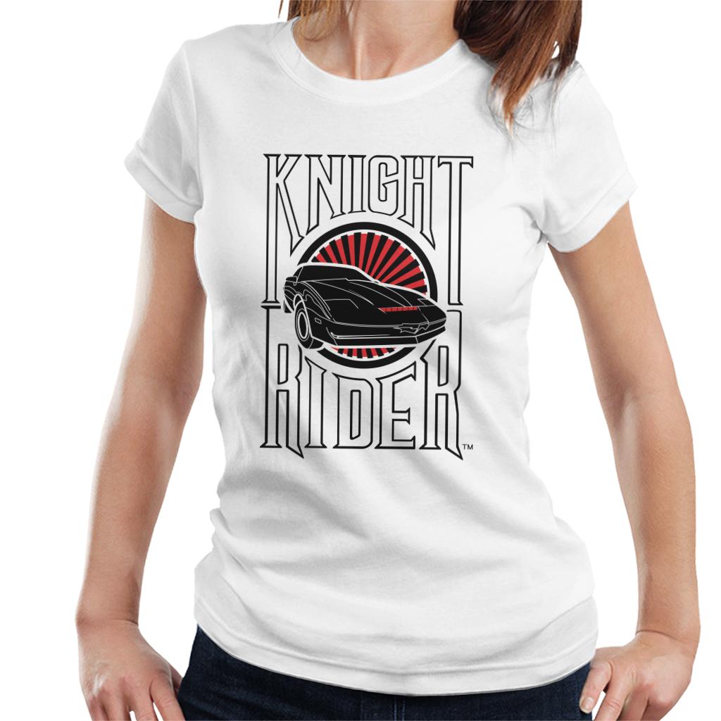 Knight Rider Text And Logo Women's T-Shirt-ALL + EVERY