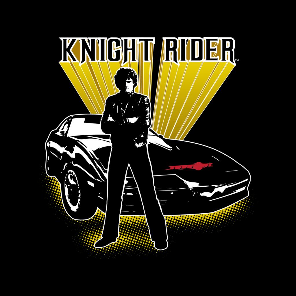 Knight Rider Michael Knight Yellow Glow Men's T-Shirt-ALL + EVERY