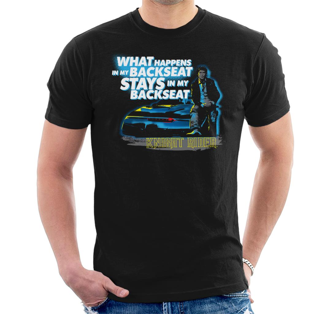 Knight Rider What Happens In My Backseat Stays In My Backseat Men's T-Shirt-ALL + EVERY