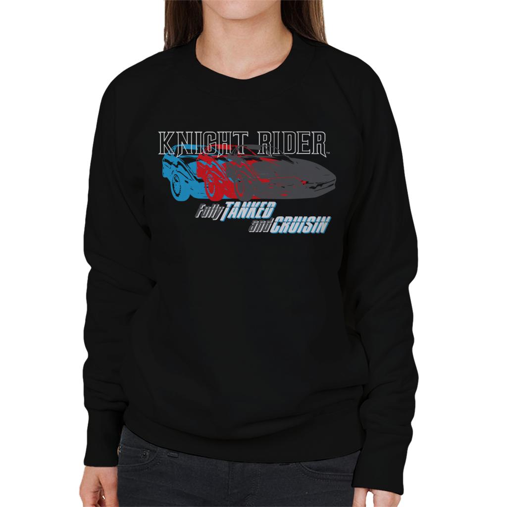 Knight Rider Fully Tanked And Cruisin Women's Sweatshirt-ALL + EVERY