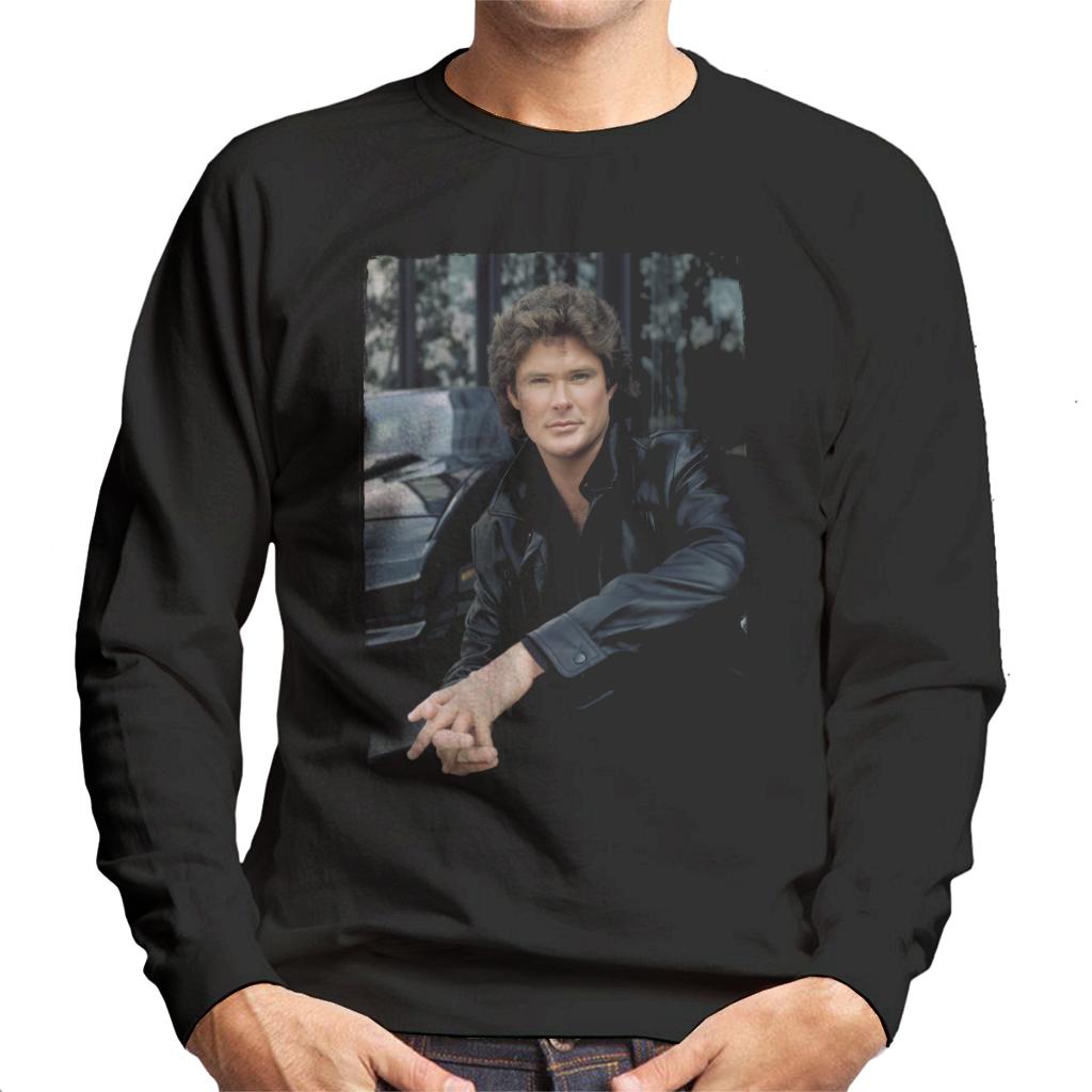 Knight Rider Michael Knight Headshot Men's Sweatshirt-ALL + EVERY