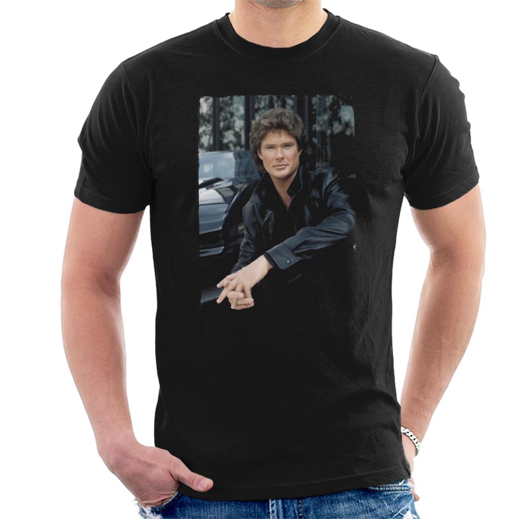 Knight Rider Michael Knight Headshot Men's T-Shirt-ALL + EVERY