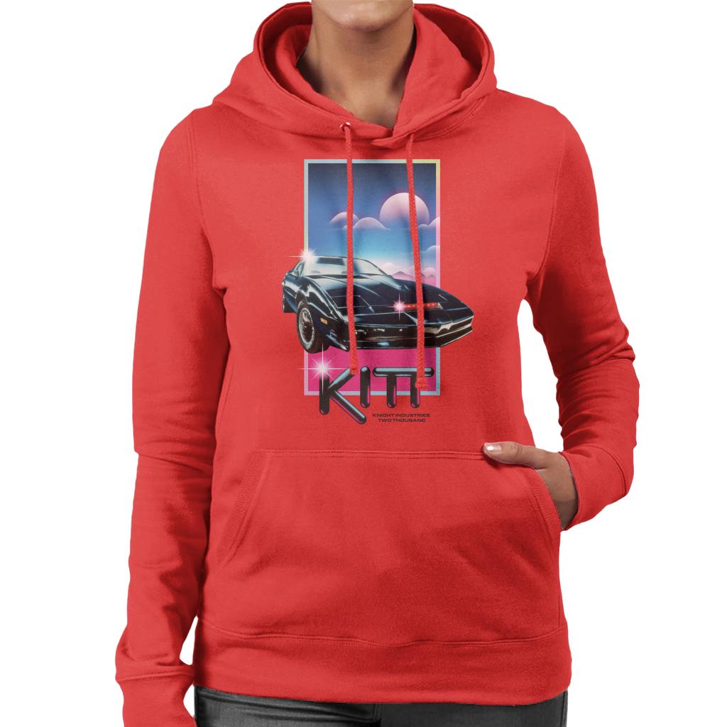 Knight Rider Knight Industries Two Thousand Women's Hooded Sweatshirt-ALL + EVERY