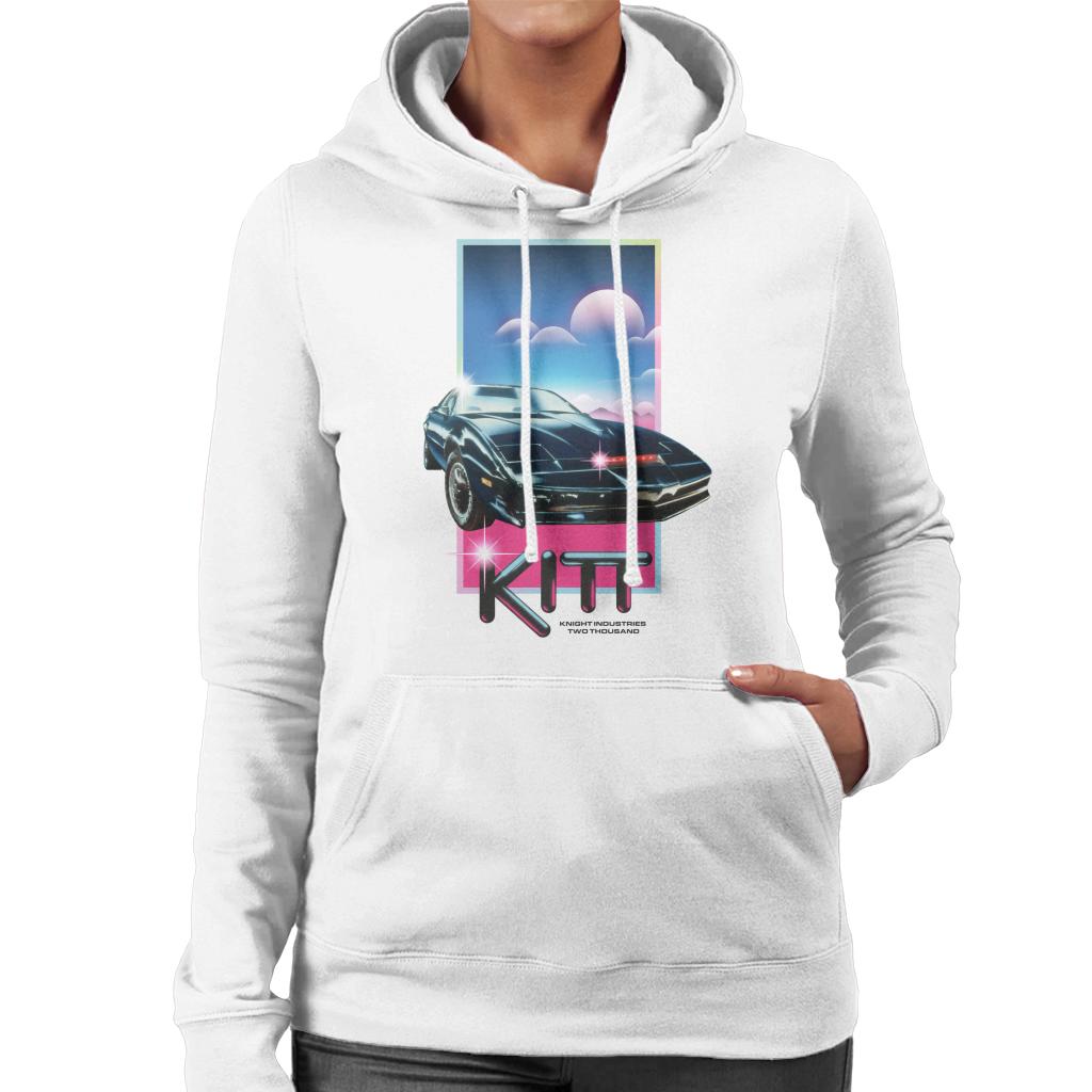 Knight Rider Knight Industries Two Thousand Women's Hooded Sweatshirt-ALL + EVERY