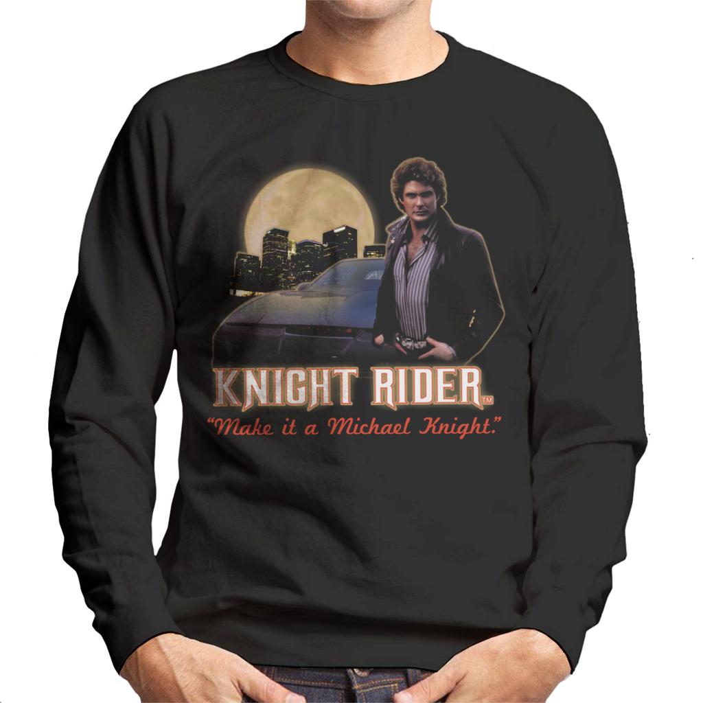 Knight Rider Make It A Michael Knight Men's Sweatshirt-ALL + EVERY