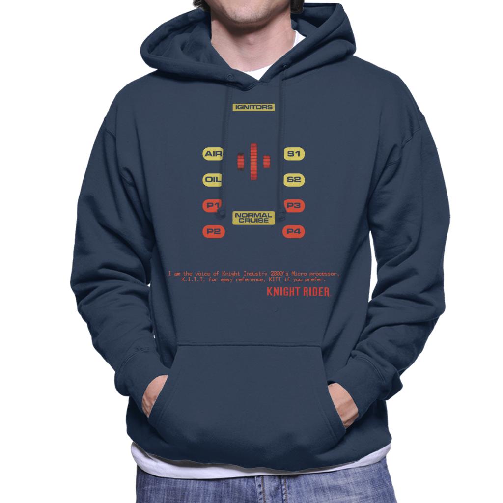 Knight Rider I Am The Voice Of Knight Industry 2000s Microprocessor Men's Hooded Sweatshirt-ALL + EVERY