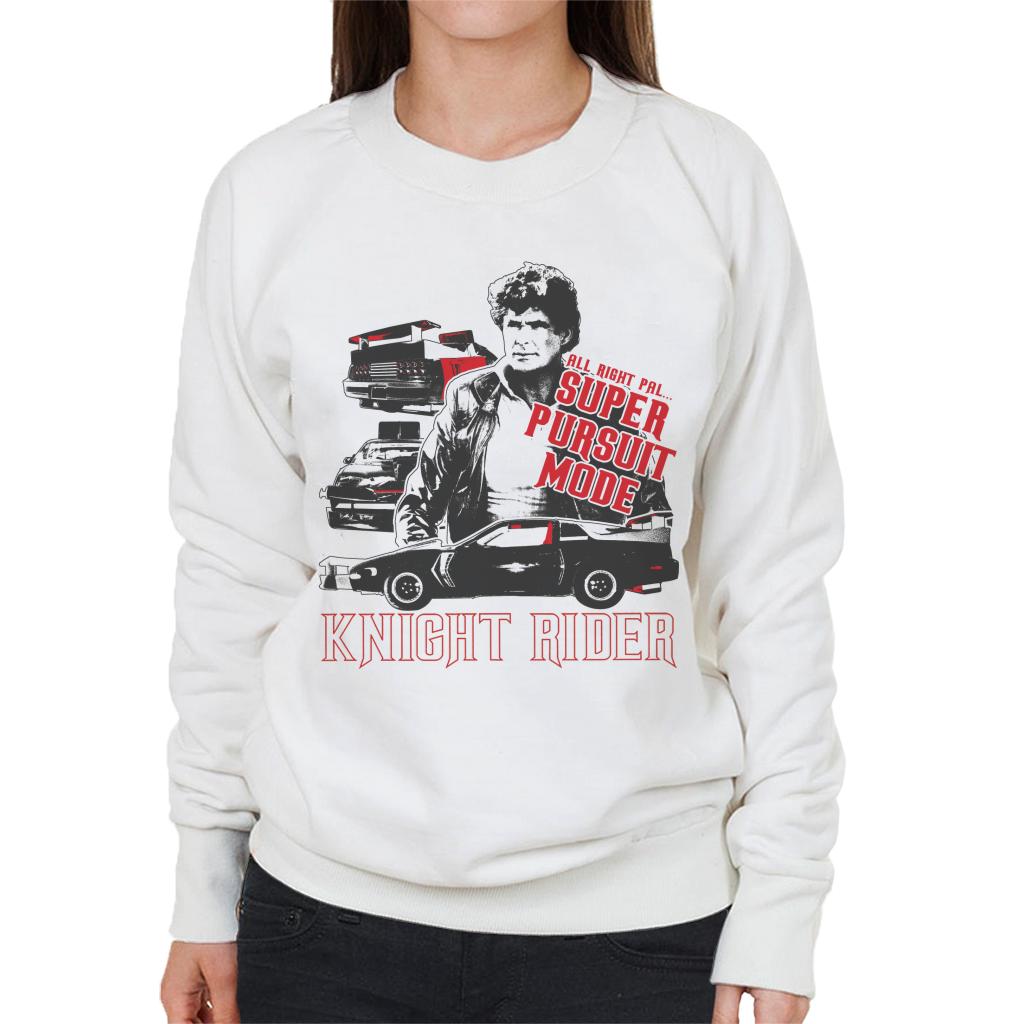 Knight Rider All Right Pal Super Pursuit Mode Women's Sweatshirt-ALL + EVERY