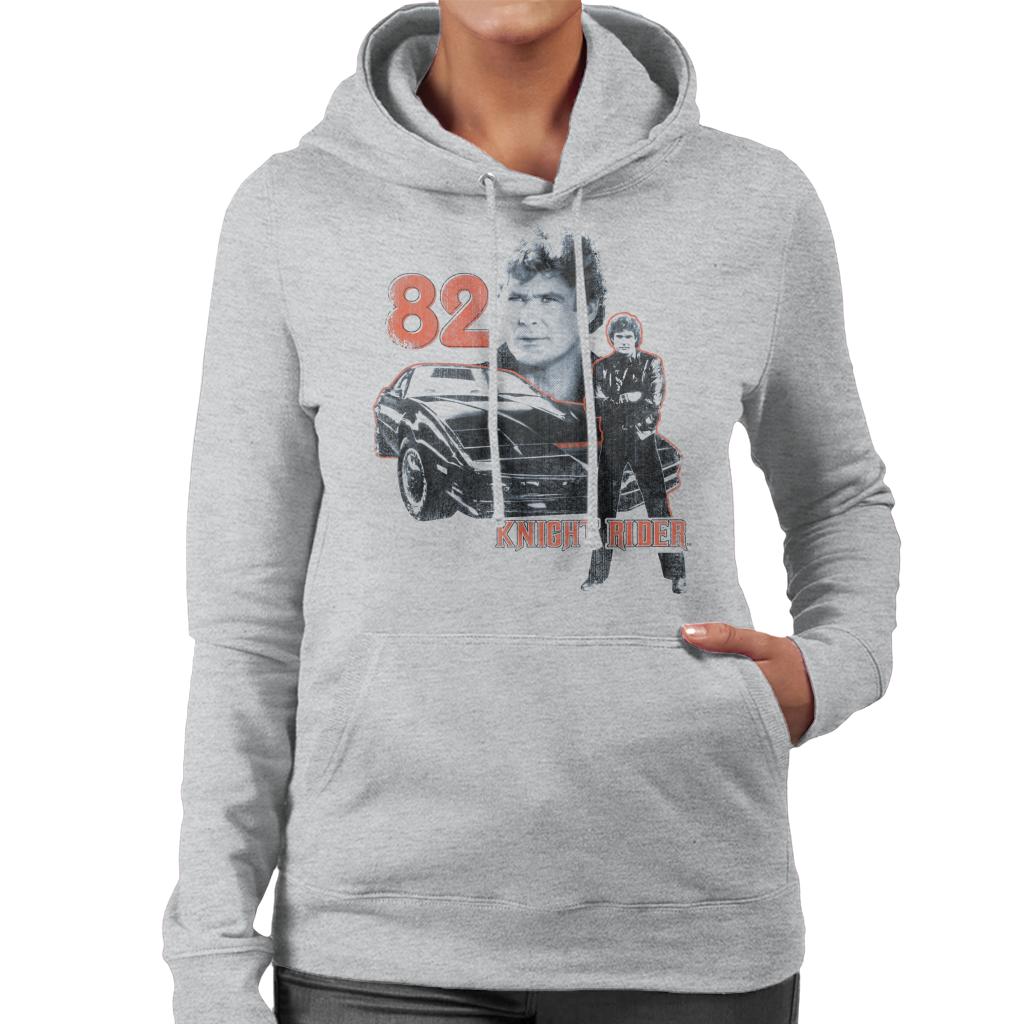 Knight Rider 82 Montage Women's Hooded Sweatshirt-ALL + EVERY