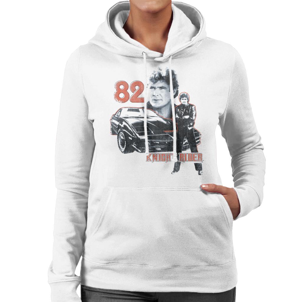 Knight Rider 82 Montage Women's Hooded Sweatshirt-ALL + EVERY