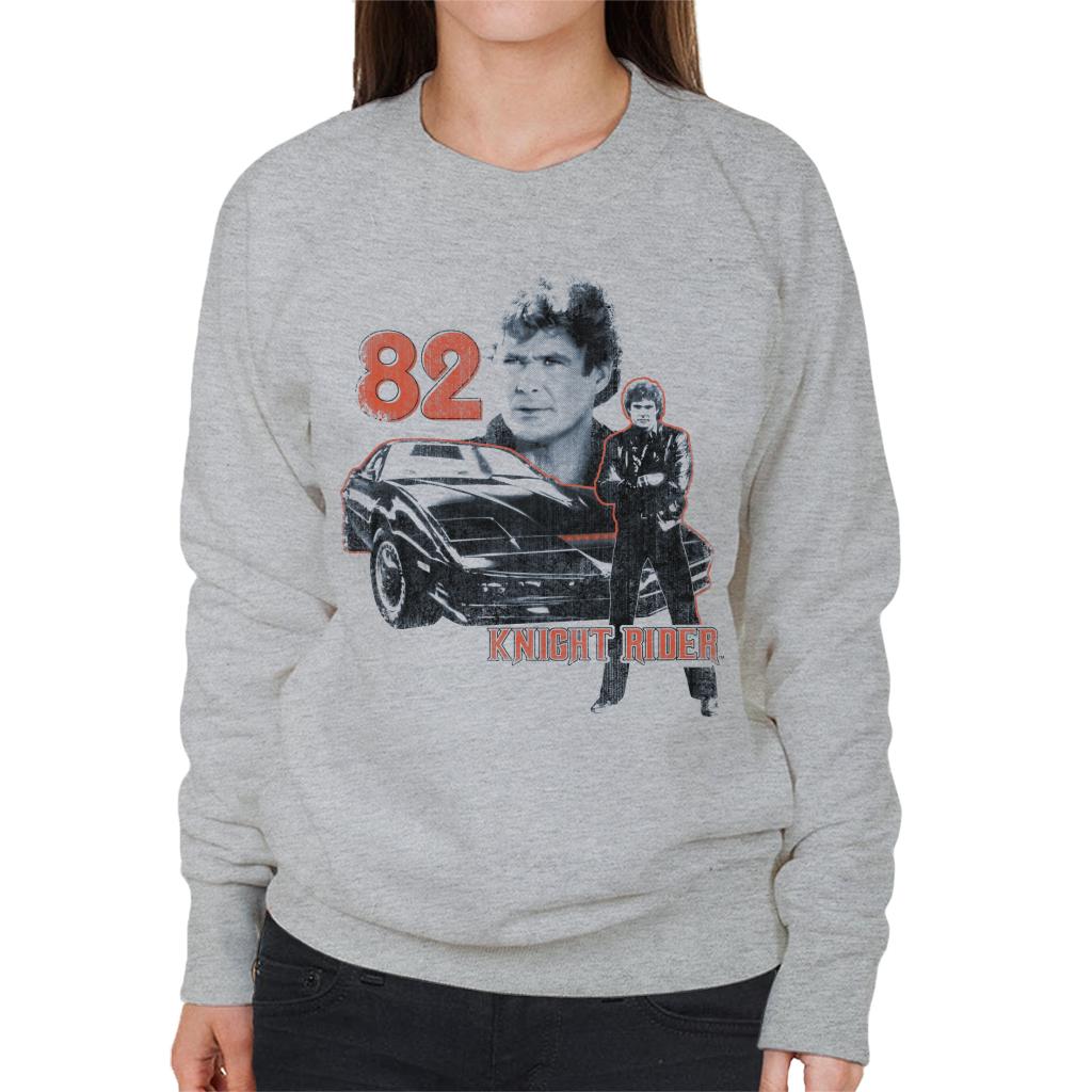 Knight Rider 82 Montage Women's Sweatshirt-ALL + EVERY