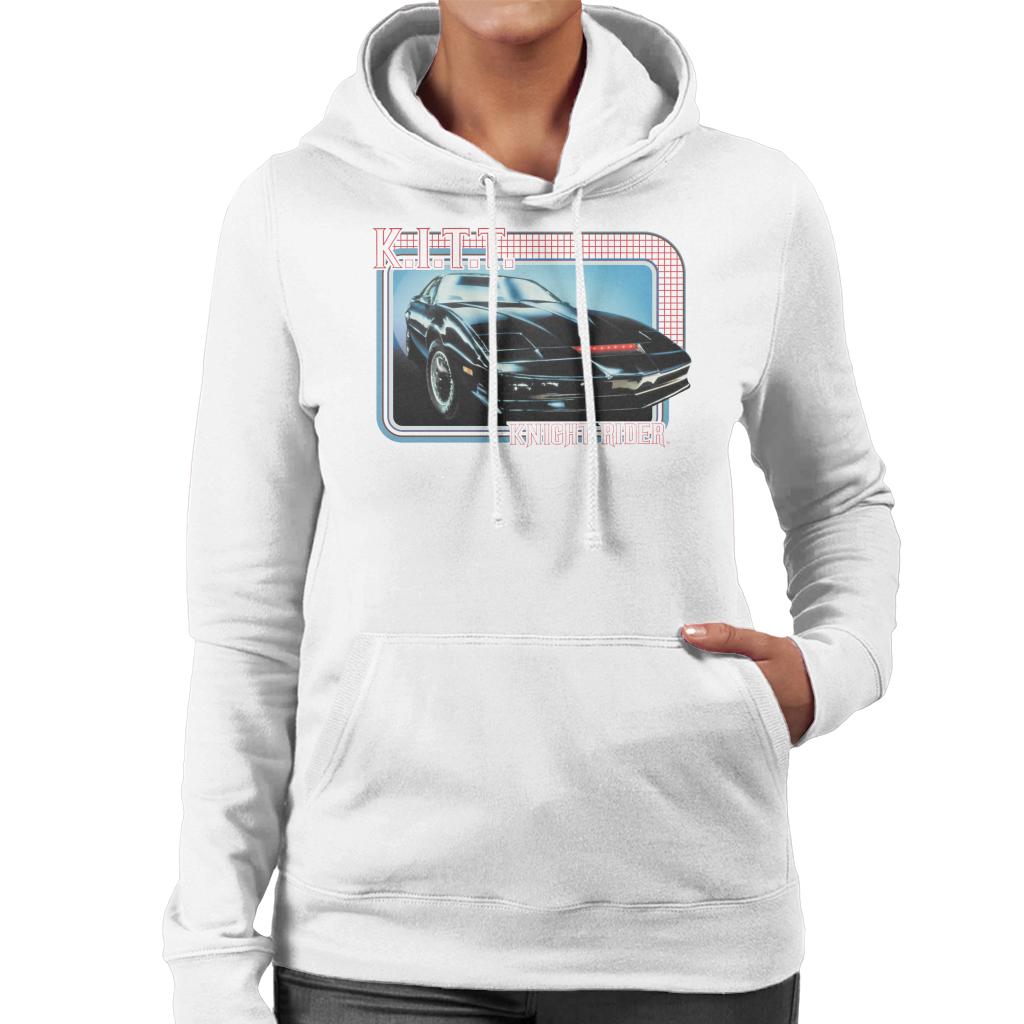 Knight Rider KITT The Supercomputer Women's Hooded Sweatshirt-ALL + EVERY