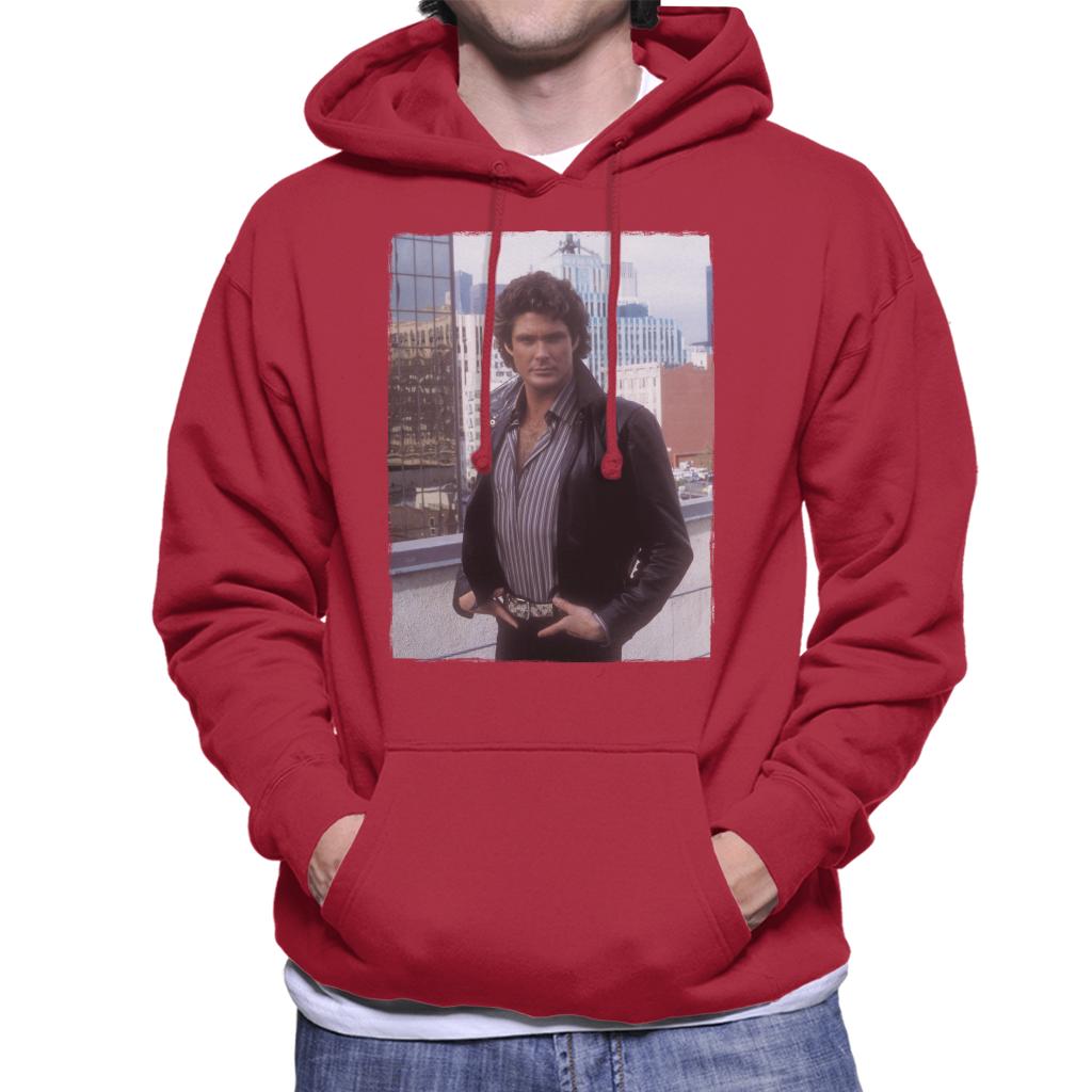 Knight Rider City Headshot Men's Hooded Sweatshirt-ALL + EVERY