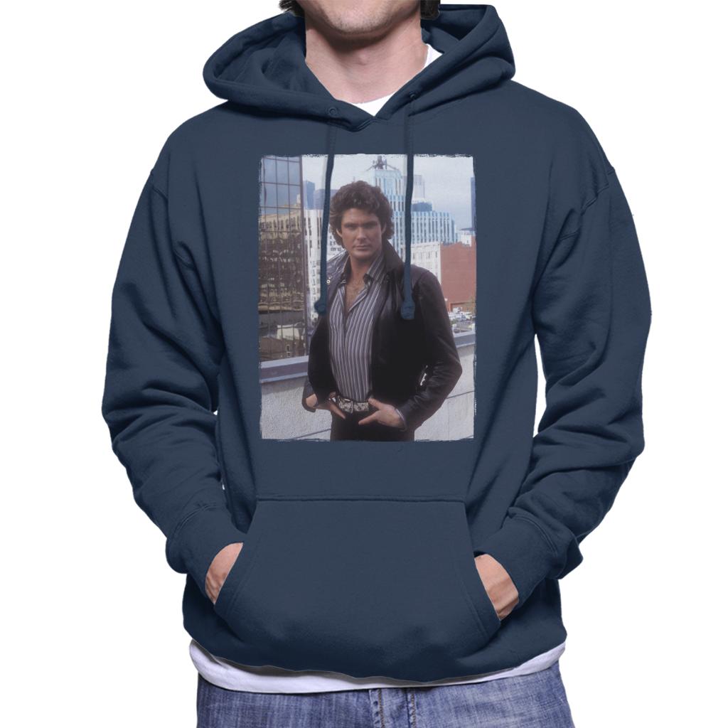 Knight Rider City Headshot Men's Hooded Sweatshirt-ALL + EVERY