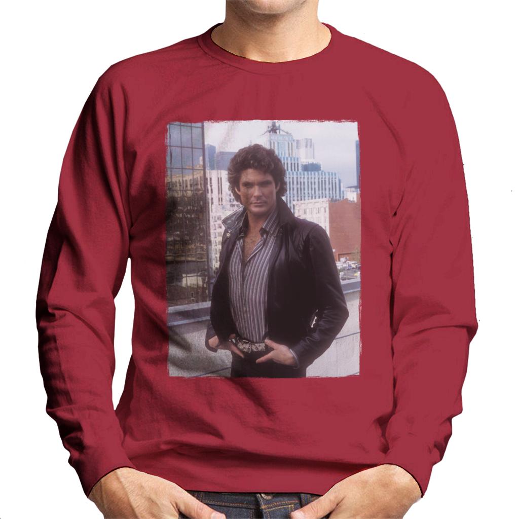 Knight Rider City Headshot Men's Sweatshirt-ALL + EVERY