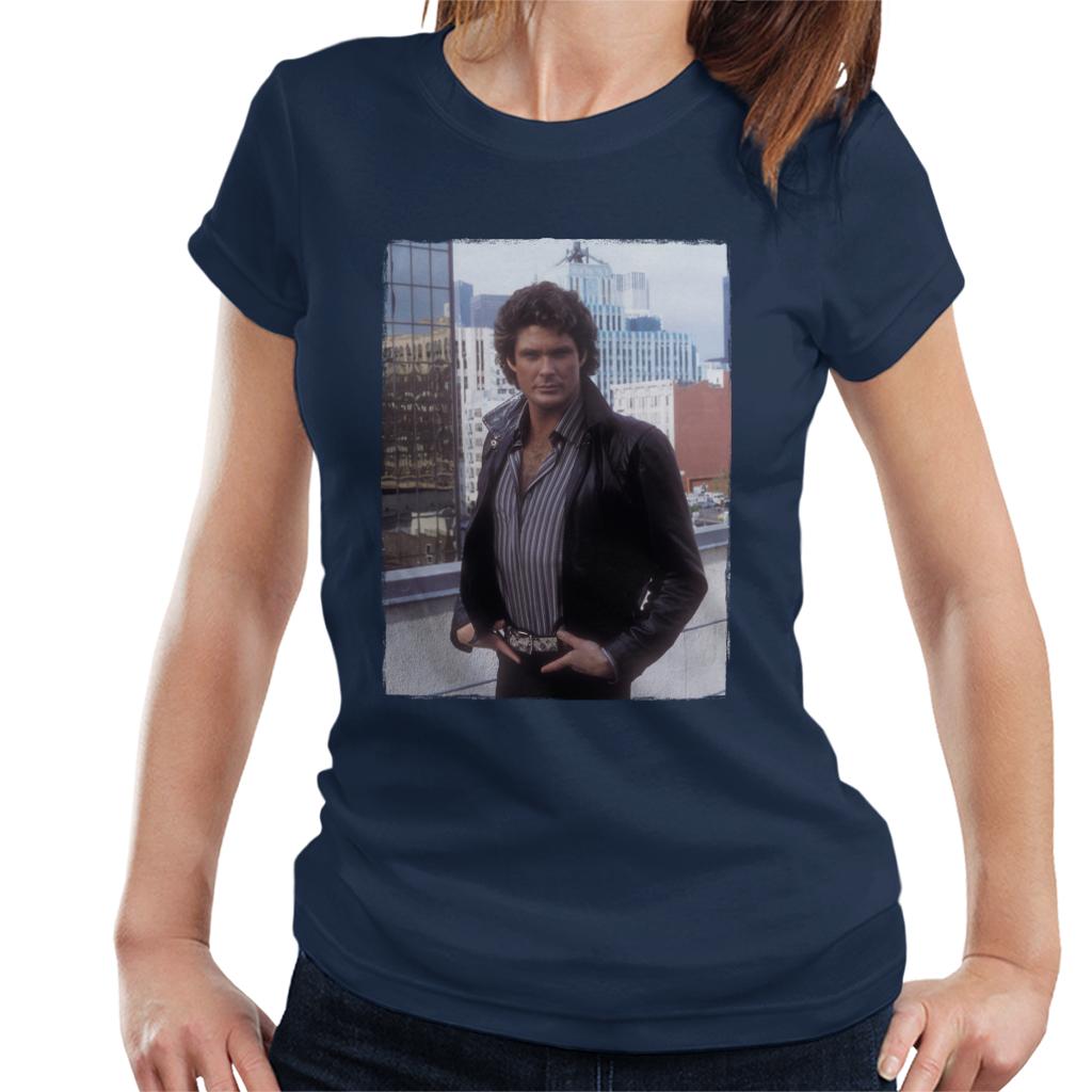 Knight Rider City Headshot Women's T-Shirt-ALL + EVERY