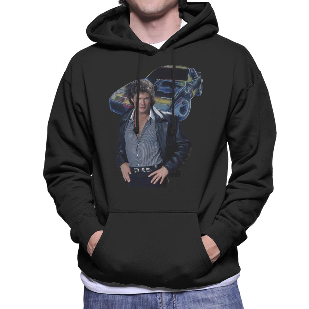 Knight Rider Michael Knight And KITT Men's Hooded Sweatshirt-ALL + EVERY