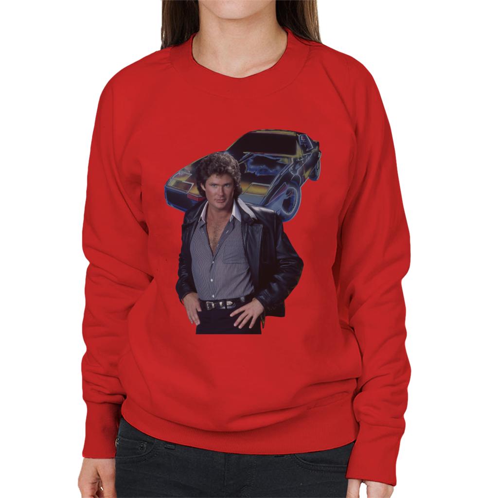 Knight Rider Michael Knight And KITT Women's Sweatshirt-ALL + EVERY