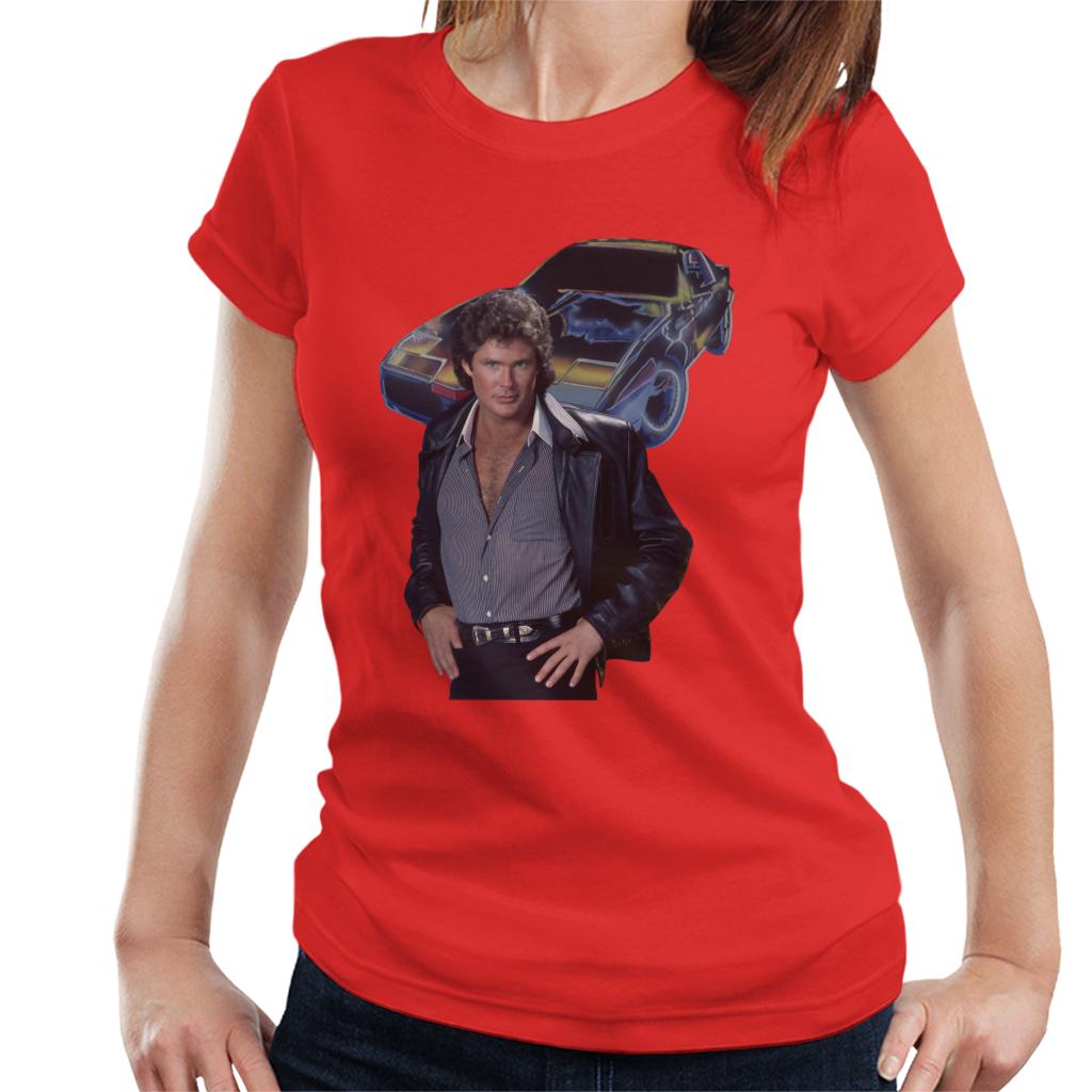 Knight Rider Michael Knight And KITT Women's T-Shirt-ALL + EVERY