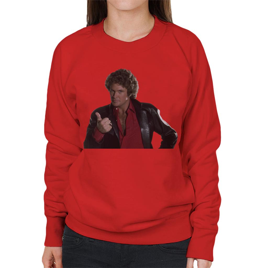 Knight Rider Michael Knight Thumbs Up Women's Sweatshirt-ALL + EVERY