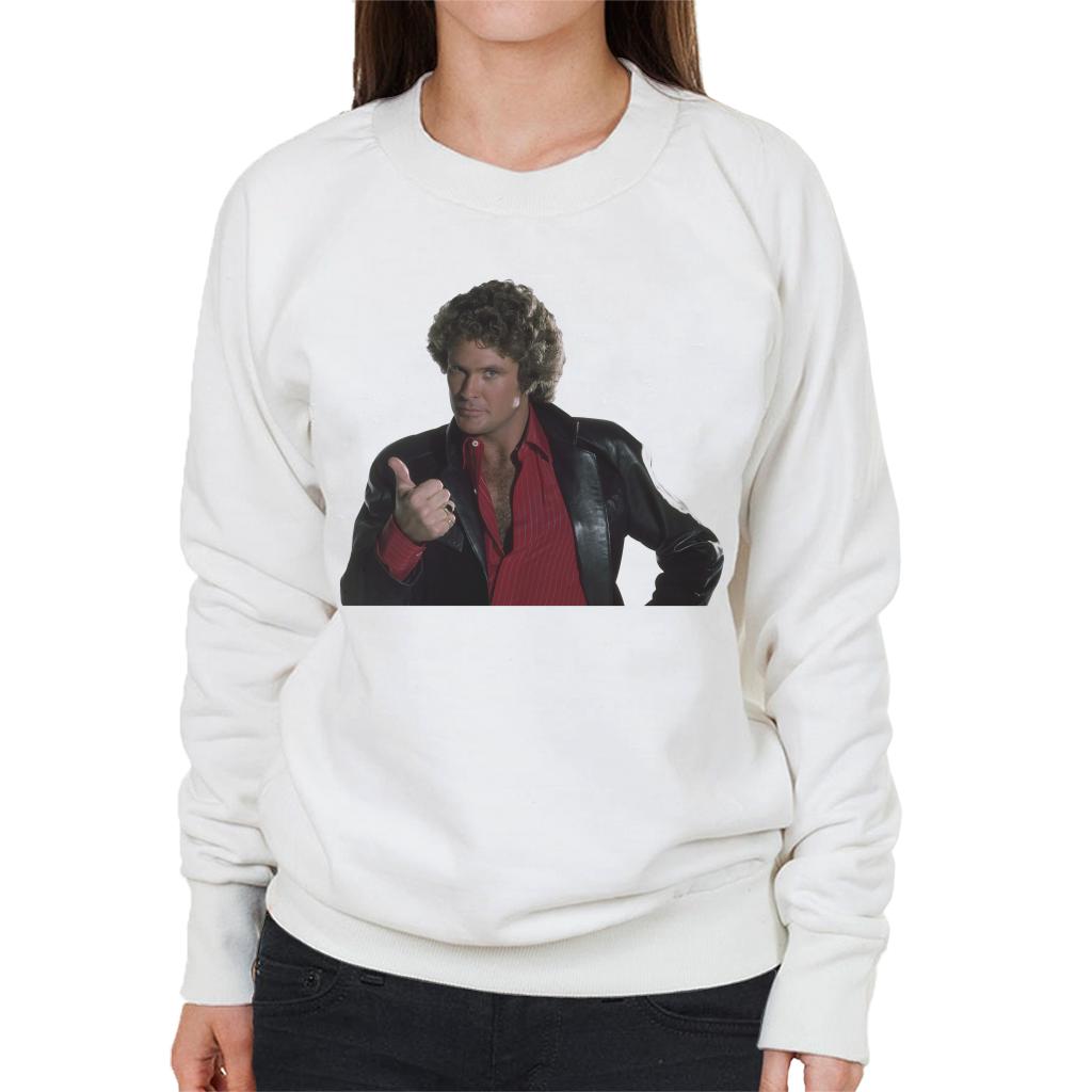 Knight Rider Michael Knight Thumbs Up Women's Sweatshirt-ALL + EVERY