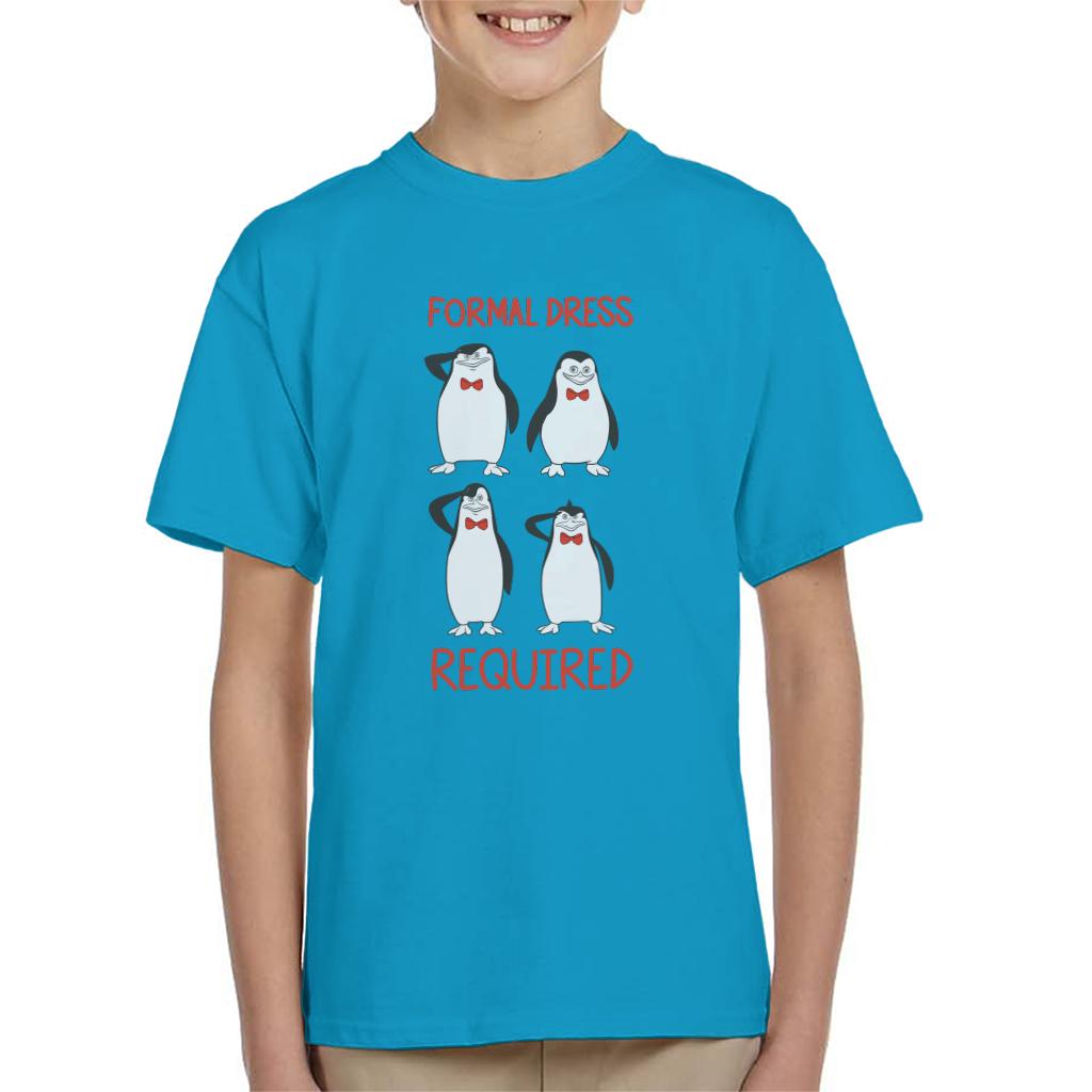 Madagascar Penguins Formal Dress Required Kids T-Shirt-ALL + EVERY