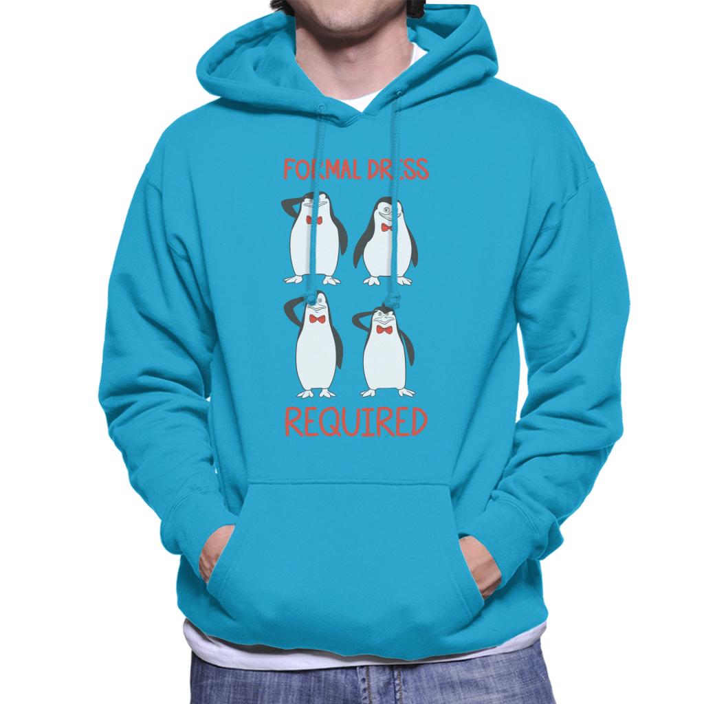 Madagascar Penguins Formal Dress Required Men's Hooded Sweatshirt-ALL + EVERY