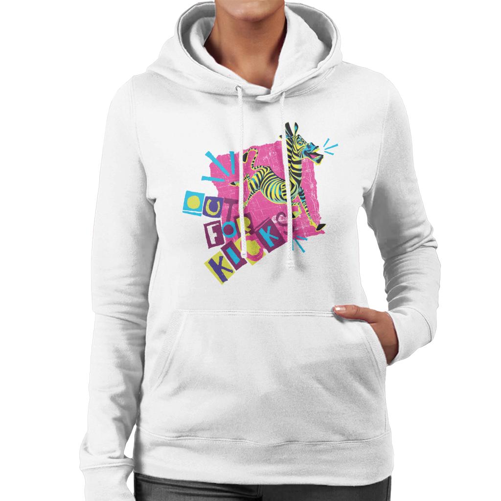 Madagascar Marty Out For Kicks Women's Hooded Sweatshirt-ALL + EVERY