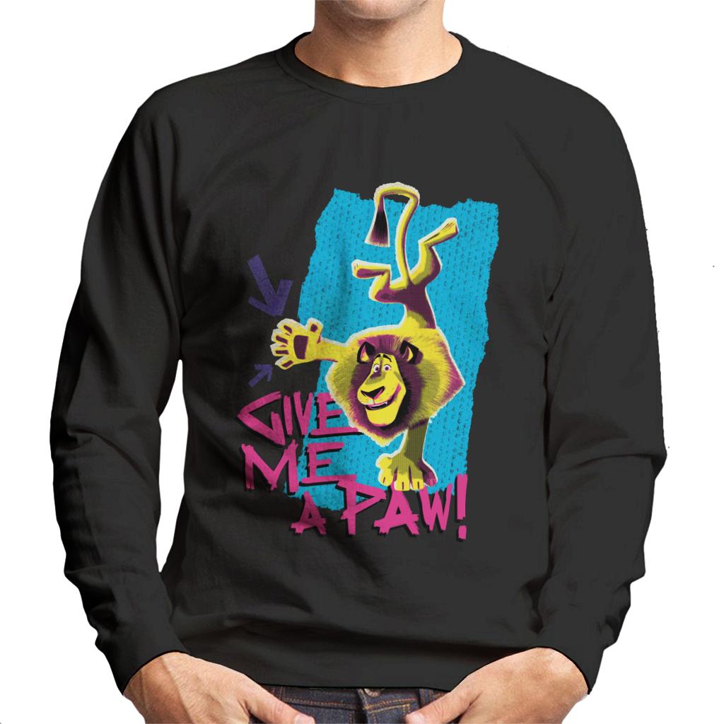 Madagascar Alex Give Me A Paw Men's Sweatshirt-ALL + EVERY