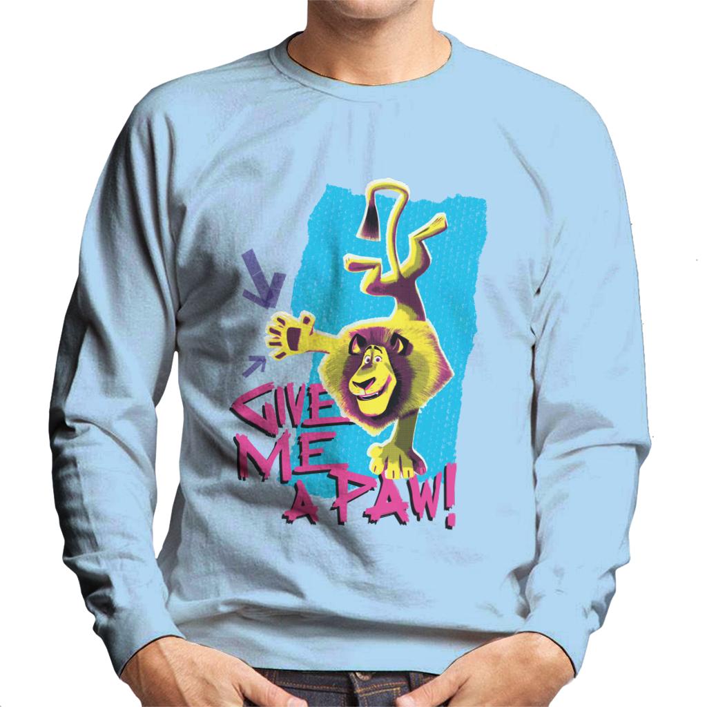 Madagascar Alex Give Me A Paw Men's Sweatshirt-ALL + EVERY