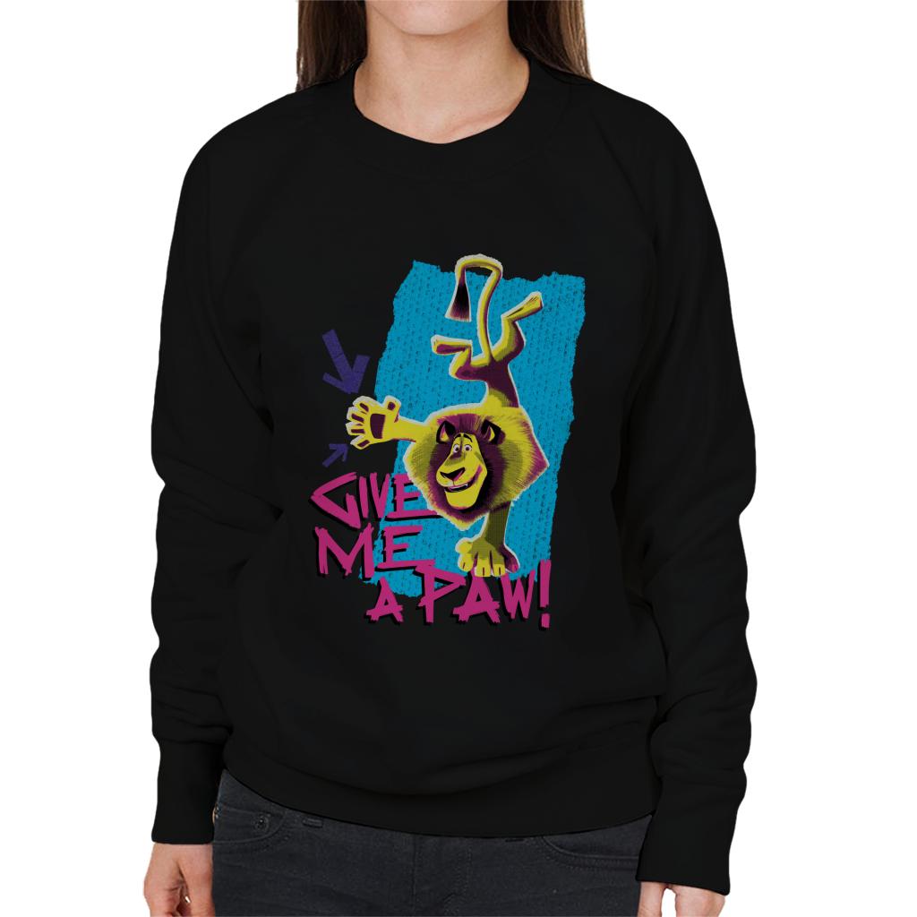 Madagascar Alex Give Me A Paw Women's Sweatshirt-ALL + EVERY