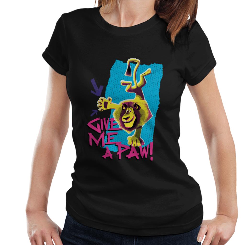 Madagascar Alex Give Me A Paw Women's T-Shirt-ALL + EVERY