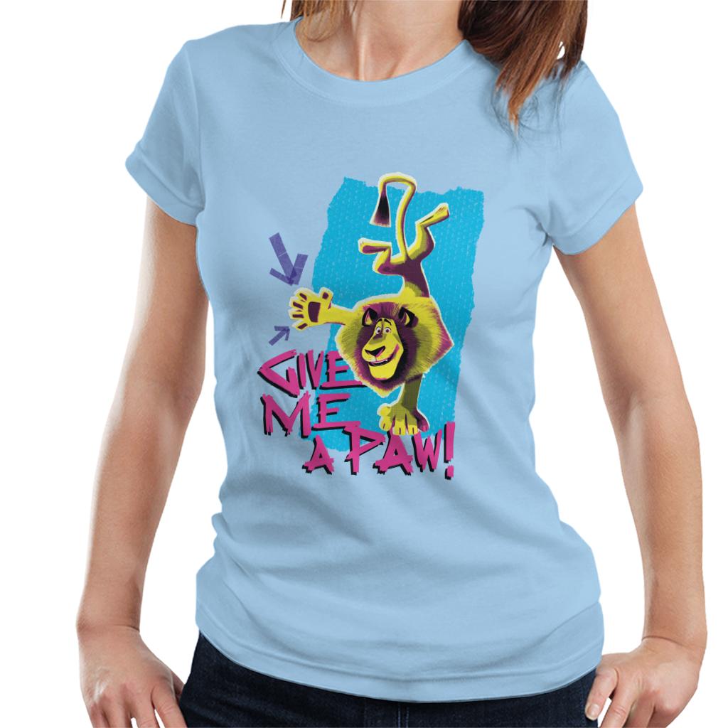 Madagascar Alex Give Me A Paw Women's T-Shirt-ALL + EVERY