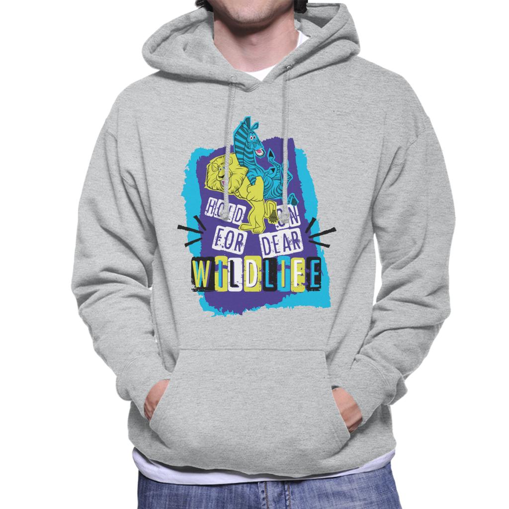 Madagascar Hold On For Dear Wildlife Men's Hooded Sweatshirt-ALL + EVERY